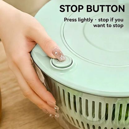 Salad Spinner with Slicer – 5.3 Qt Vegetable Washing Bowl & Kitchen Food Prep Tool